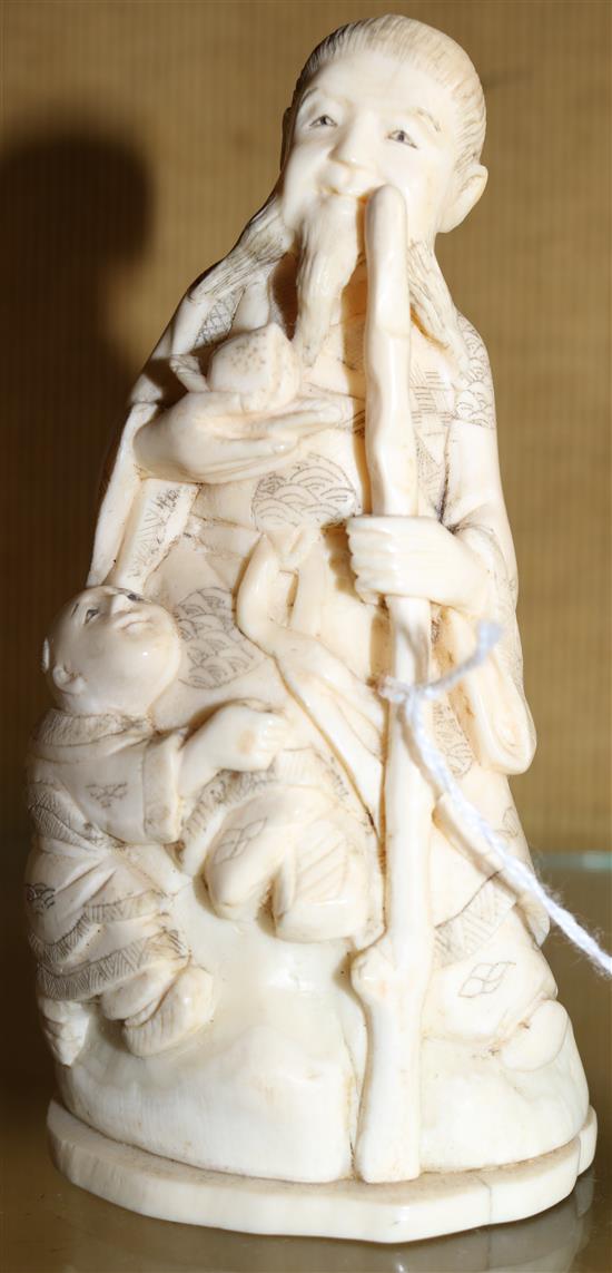 Japanese ivory of sage